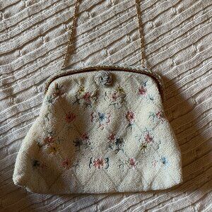 Vintage Handmade Handbag (1940s) (Made in France)